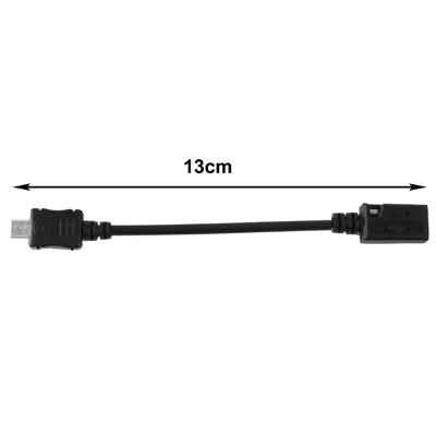 محول كابل USB صغير أنثى إلى USB صغير ذكر، الطول: 13 سم