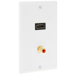 لوحة حائط بمقبس HDMI أنثى + RCA أنثى