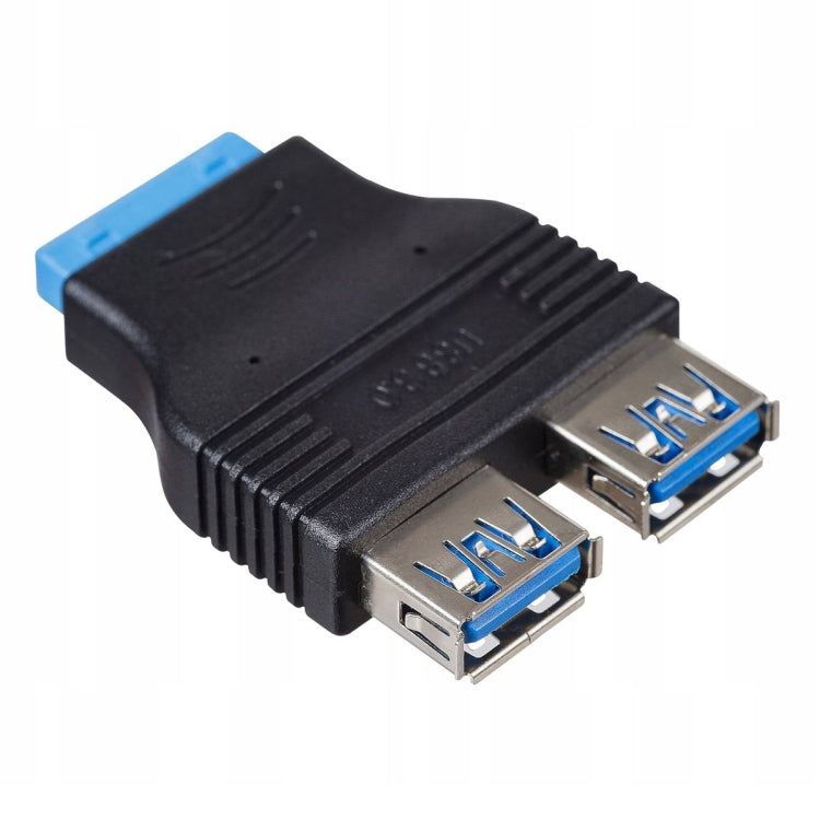 محول 2 × USB 3.0 AF إلى 20 دبوس، محول