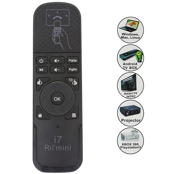 Rii i7 Mini Wireless Air Mouse Keyboard Remote for HTPC / Android TV Box / Xbox360, Rii i7