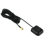Vehicle GPS Antenna Active Receiver Magnetic Base Mount Adapter Aerial SMA Male Connector, Cable Length: 3m, SMA Male Connector