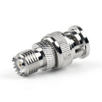 BNC Male + Mini UHF Female Connector RF Coaxial Adapter, Male + Mini UHF