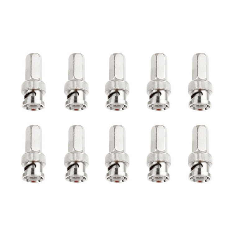 10 PCS Hexagon BNC Male Compression Connector, Hexagon