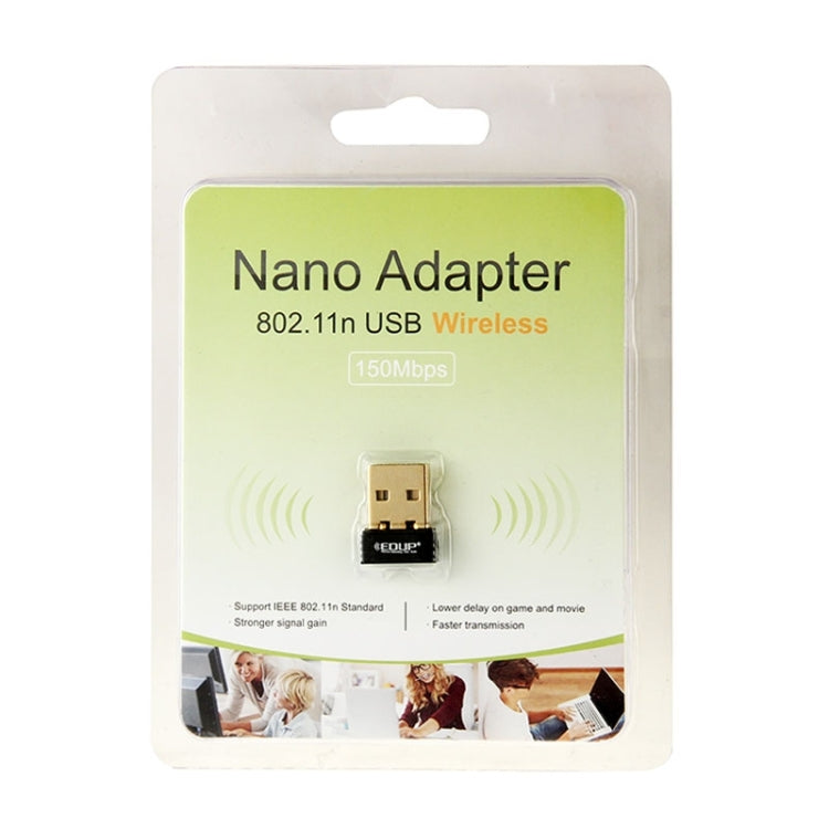 EDUP EP-8553 شريحة MTK7601 محول شبكة واي فاي USB بسرعة 150 ميجابت في الثانية 802.11n/g/b LAN، EP-8553 150 ميجابت في الثانية
