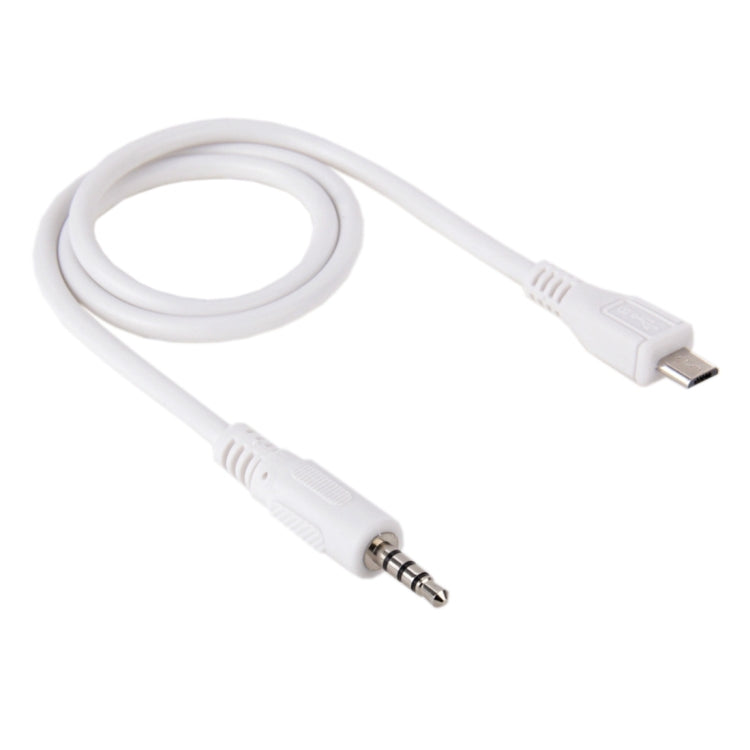 كابل صوت AUX ذكر 3.5 مم إلى Micro USB ذكر، الطول: حوالي 50 سم، Micro USB 50 سم