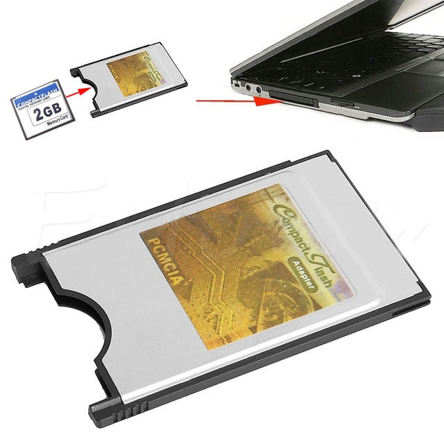 قارئ بطاقة محول Compact Flash CF إلى بطاقة PC PCMCIA، من CF إلى PC