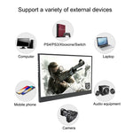 HSD-1330X شاشة عرض ضيقة محمولة للألعاب بدقة 1080P مقاس 13.3 بوصة، 13.3 بوصة