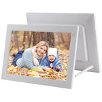 إطار صور رقمي LED بحجم 13 بوصة مع جهاز تحكم عن بعد، مشغل MP3 / MP4 / أفلام، يدعم إدخال USB / بطاقة SD، مكبر صوت ستيريو مدمج، 13 بوصة