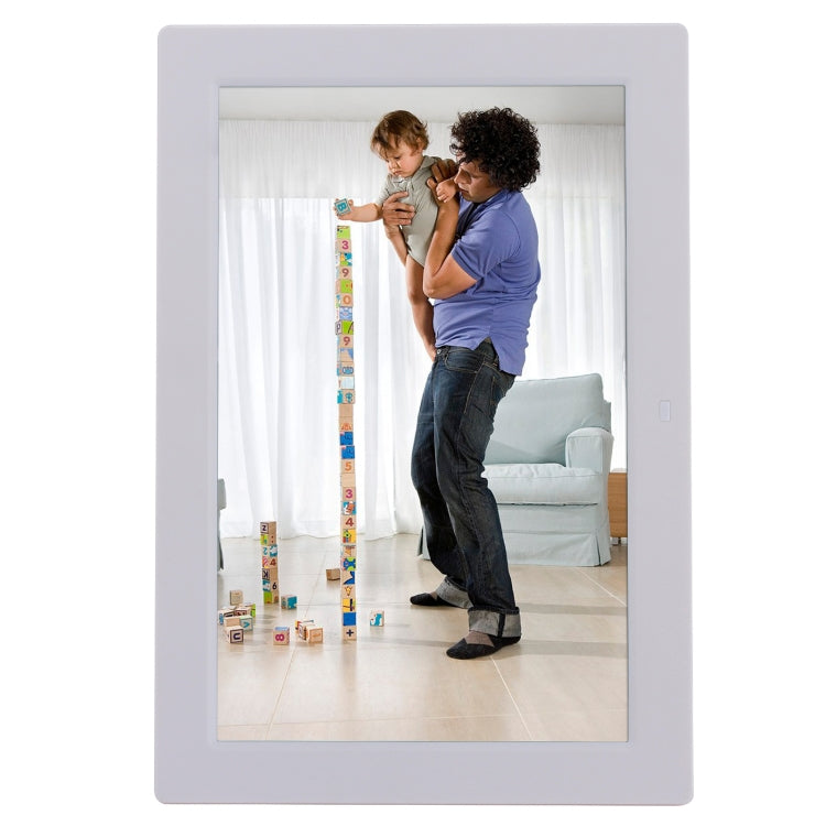 إطار صور رقمي LED بحجم 13 بوصة مع جهاز تحكم عن بعد، مشغل MP3 / MP4 / أفلام، يدعم إدخال USB / بطاقة SD، مكبر صوت ستيريو مدمج، 13 بوصة