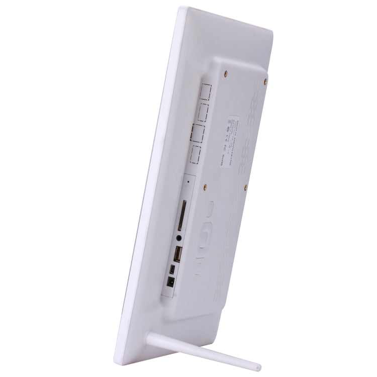 إطار صور رقمي LED بحجم 13 بوصة مع جهاز تحكم عن بعد، مشغل MP3 / MP4 / أفلام، يدعم إدخال USB / بطاقة SD، مكبر صوت ستيريو مدمج، 13 بوصة