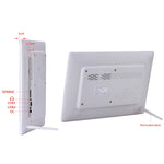 إطار صور رقمي LED بحجم 13 بوصة مع جهاز تحكم عن بعد، مشغل MP3 / MP4 / أفلام، يدعم إدخال USB / بطاقة SD، مكبر صوت ستيريو مدمج، 13 بوصة