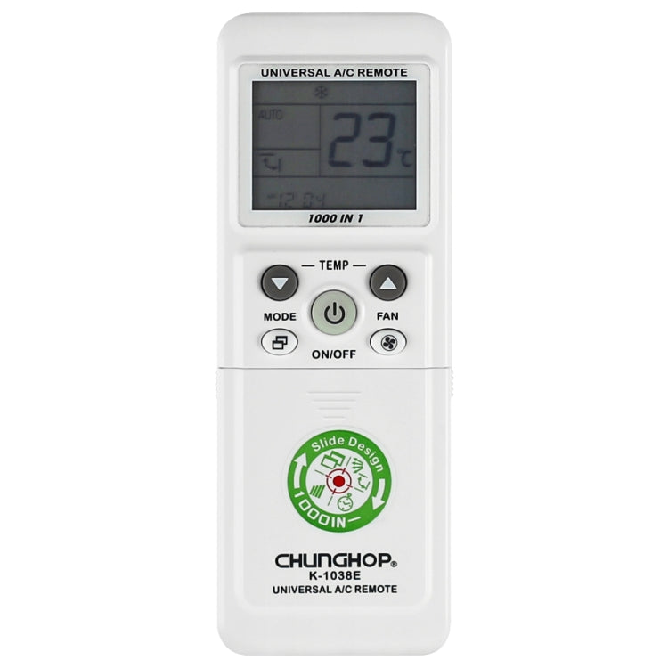 جهاز تحكم عن بعد عالمي لمكيف الهواء Chunghop (K-1038E)، K-1038E