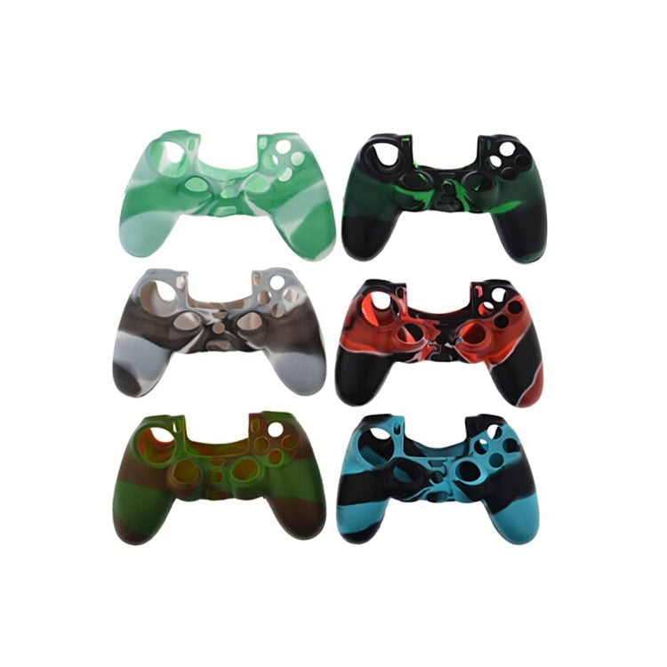 Camo Silicone Protective Case for PS4 Controller, Random Color Delivery, FS-03