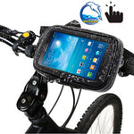 Bicycle Handlebar Mount Holder Waterproof / Sand-proof / Snow-proof / Dirt-proof Zipper Touch Bag, Suitable for Galaxy Note III / N9000 & Mega 6.3 / i9200, For  Note III