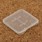 100 PCS Transparent Plastic Storage Card Box for Micro SD Card (TF Card), TF Card