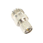 Mini UHF Male to UHF Female Connector RF Coaxial Adapter, UHF Male to UHF Female
