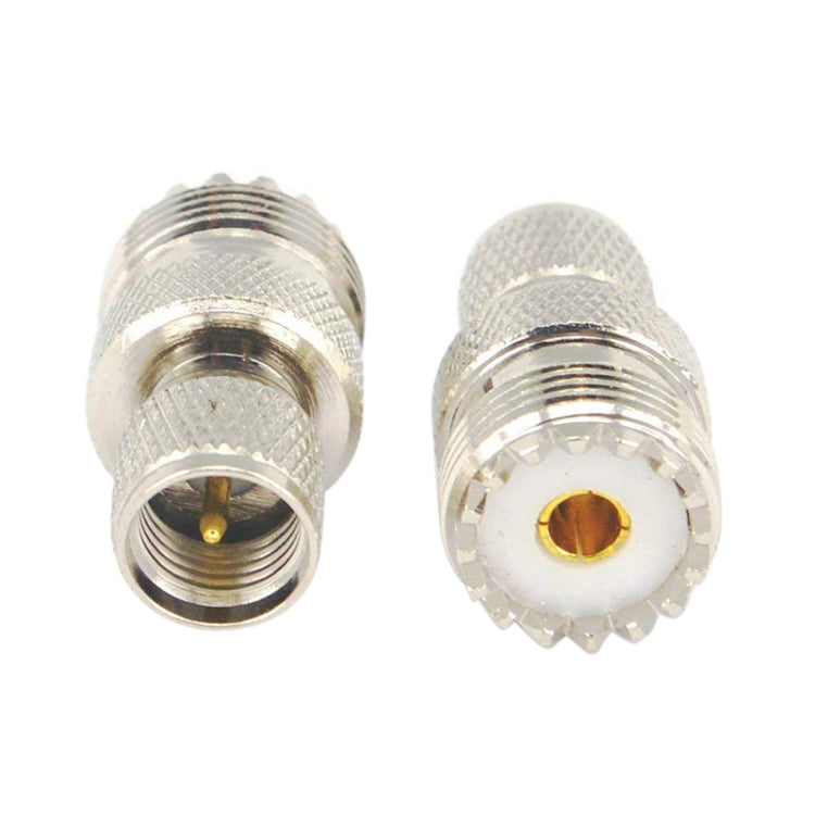 Mini UHF Male to UHF Female Connector RF Coaxial Adapter, UHF Male to UHF Female