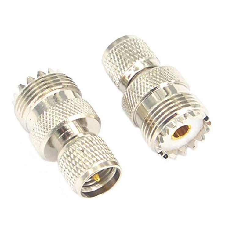 Mini UHF Male to UHF Female Connector RF Coaxial Adapter, UHF Male to UHF Female