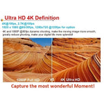 كاميرا رياضية H9 بدقة 4K Ultra HD1080P، 12 ميجابكسل، شاشة LCD بحجم 2 بوصة، واي فاي، عدسة بزاوية واسعة 170 درجة، مقاومة للماء حتى 30 متر، H9 4K (أسود)