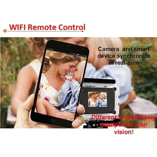 كاميرا رياضية H9 بدقة 4K Ultra HD1080P، 12 ميجابكسل، شاشة LCD بحجم 2 بوصة، واي فاي، عدسة بزاوية واسعة 170 درجة، مقاومة للماء حتى 30 متر، H9 4K (أسود)