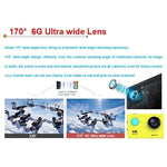 كاميرا رياضية H9 بدقة 4K Ultra HD1080P، 12 ميجابكسل، شاشة LCD بحجم 2 بوصة، واي فاي، عدسة بزاوية واسعة 170 درجة، مقاومة للماء حتى 30 متر، H9 4K (أسود)
