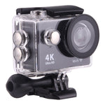 كاميرا رياضية H9 بدقة 4K Ultra HD1080P، 12 ميجابكسل، شاشة LCD بحجم 2 بوصة، واي فاي، عدسة بزاوية واسعة 170 درجة، مقاومة للماء حتى 30 متر، H9 4K (أسود)
