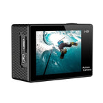 كاميرا رياضية H9 بدقة 4K Ultra HD1080P، 12 ميجابكسل، شاشة LCD بحجم 2 بوصة، واي فاي، عدسة بزاوية واسعة 170 درجة، مقاومة للماء حتى 30 متر، H9 4K (أسود)
