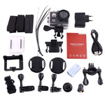 كاميرا رياضية H9 بدقة 4K Ultra HD1080P، 12 ميجابكسل، شاشة LCD بحجم 2 بوصة، واي فاي، عدسة بزاوية واسعة 170 درجة، مقاومة للماء حتى 30 متر، H9 4K (أسود)