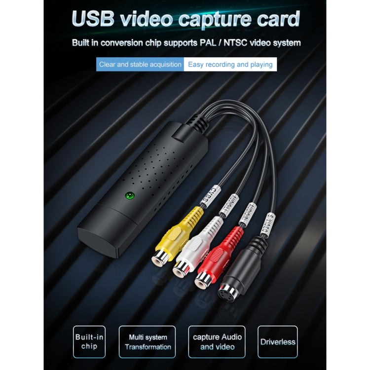 صانع DVD USB 2.0 لالتقاط وتحرير الفيديو (Easy CAP)، يدعم تنسيق ضغط MPEG-1/MPEG-2، شريحة: MA2106، DC60، شريحة MA2106، شريحة EM2860