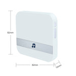 B10 52 Chimes 110dB Doorbell Receiver Low Power Consumption Home Door Tools, US Plug, AC 90-260V, B10 White US Plug, B10 Black US Plug