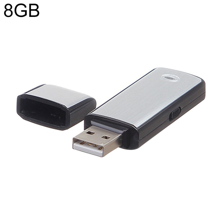 مسجل صوت USB + فلاش USB بسعة 8GB، 8GB
