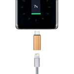محول غلاف معدني من 8 Pin أنثى إلى USB-C / Type-C ذكر