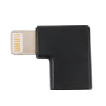 محول شحن بمقبض زاوية من 8 Pin ذكر إلى USB-C / Type-C أنثى