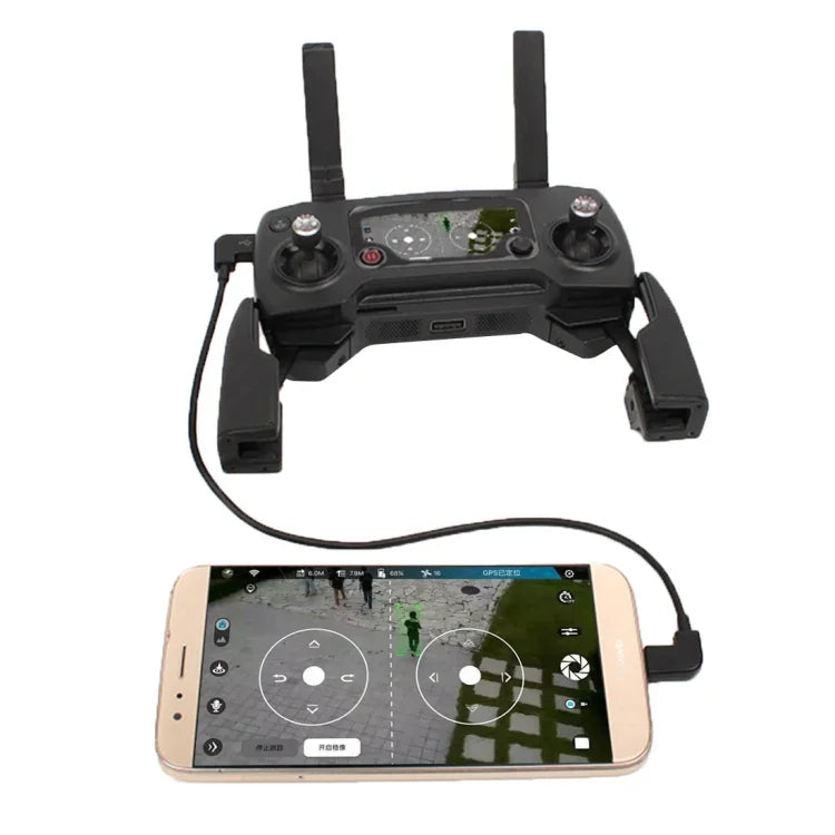 كابل تحويل بيانات Micro USB إلى Micro USB بطول 30 سم لجهاز تحكم DJI MAVIC PRO و SPARK، للهواتف الذكية والأجهزة اللوحية، Micro USB إلى Micro USB