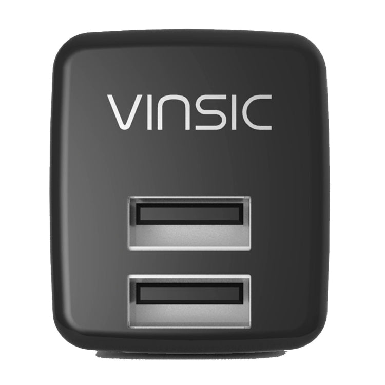شاحن حائط USB مزدوج بمنفذين Vinsic 12 واط 5 فولت 2.4 أمبير، محول شاحن USB
