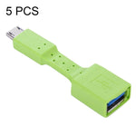 5 قطع محول OTG من Micro USB ذكر إلى USB 3.0 أنثى، Micro USB إلى USB 3.0