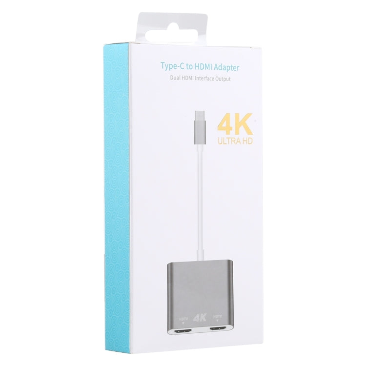 محول إخراج 4K Ultra HD ثنائي HDMI إلى USB-C / Type-C، 9175B