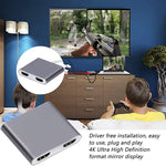 محول إخراج 4K Ultra HD ثنائي HDMI إلى USB-C / Type-C، 9175B