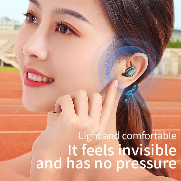 سماعة أذن بلوتوث TWS C1 5.0 مع شاشة رقمية متعددة الأضلاع تعمل باللمس وتصميم متعدد الأضلاع مع صندوق شحن، متعدد الأضلاع