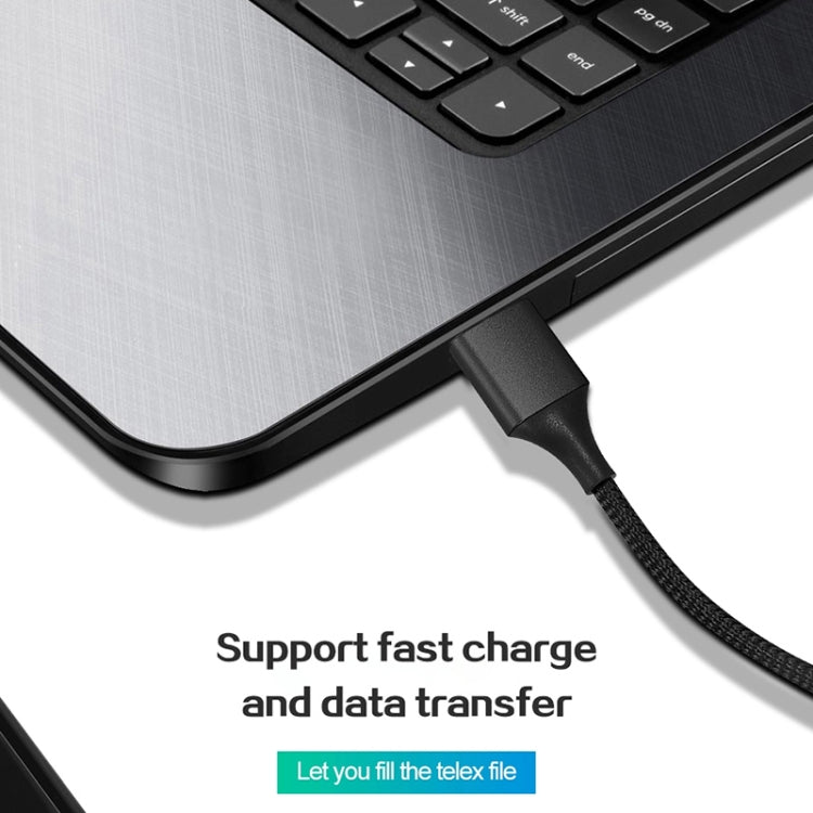 M11 3A USB to Micro USB Nylon Braided Magnetic Data Cable, Cable Length: 2m, Micro USB