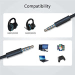 ZS0195 For Logitech G633 / G635 / G933 / G935 3.5mm Gaming Headset Audio Cable, Cable Length: 1.5m, For Logitech G633 1.5m
