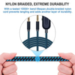 ZS0162 Wired Control Version Gaming Headset Audio Cable for Logitech Astro A10 A40 A30, Wired Control Version