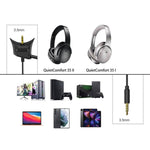 ZS0217 Gaming Noise Cancelling Headphone Cable for BOSE QC35I / QC35II