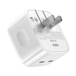 شاحن ROCK T58 بقوة 35 واط بمنفذي USB-C / تايب-سي PD، قابس صيني، قابس صيني