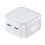 شاحن ROCK T58 بقوة 35 واط بمنفذي USB-C / تايب-سي PD، قابس صيني، قابس صيني