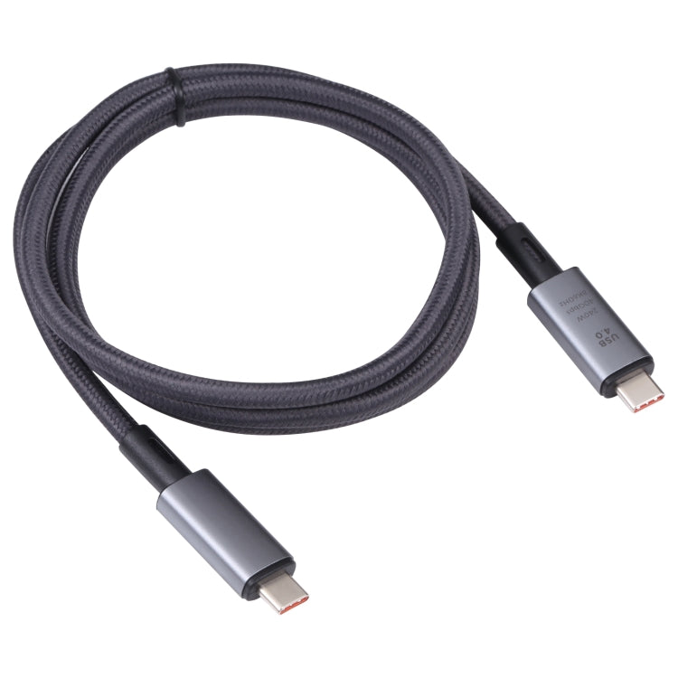 كابل فيديو USB-C/Type-C إلى USB-C/Type-C بسرعة 40Gbps 8K متوافق مع USB 4، الطول: 1م، 40Gbps Type-C إلى Type-C