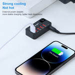 شاحن سريع متعدد الوظائف 988A DC 12 فولت 5 منافذ USB مع شاشة رقمية