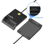 ROCKETEK SCR1-C CAC ID SIM Chip Smart Card Reader, SCR1-C