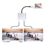محطة إرساء 2 في 1 متعددة الوظائف USB-C / Type-C إلى HDMI + VGA HUB