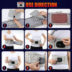 Hailicare Rechargeable Massage Inflatable Belt Warm Electric Heating Belt Without Cloth Bag, Protection Belt